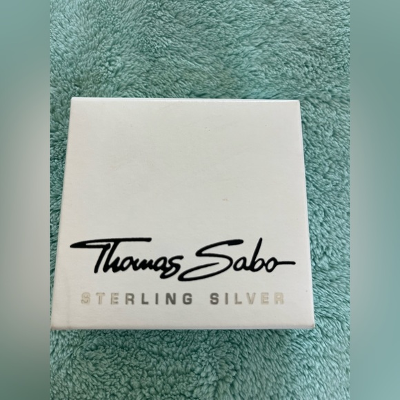 THOMAS SABO STERLING SILVER AND PINK CRYSTAL CROSS & CHAIN - Picture 2 of 5